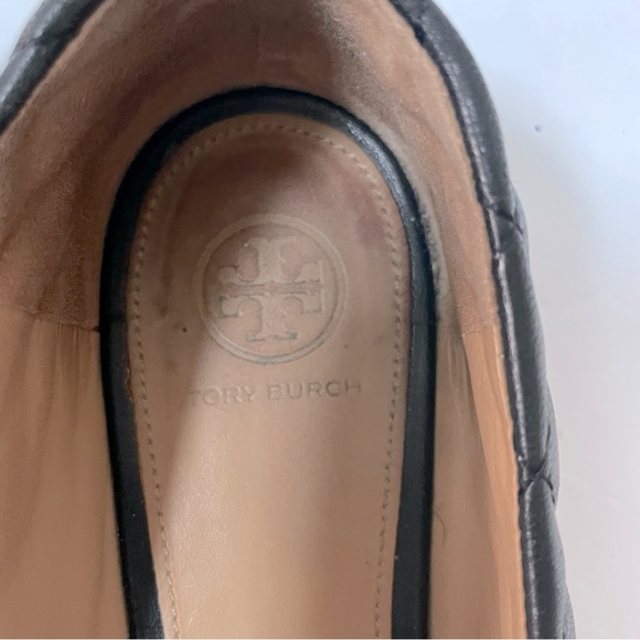 Tory Burch Benton 2 Quilted Black Ballet Flats 8 - Picture 7 of 16